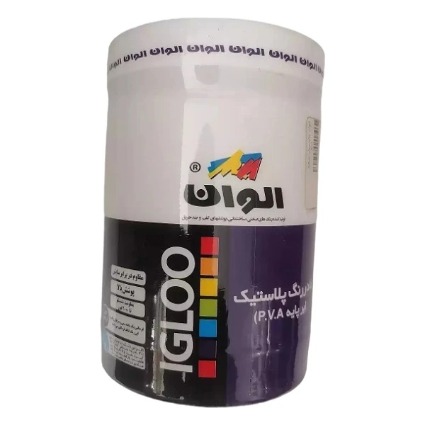 رنگ اکلریک سفید صدفی الوان مدل A10 وزن 1 کیلوگرم