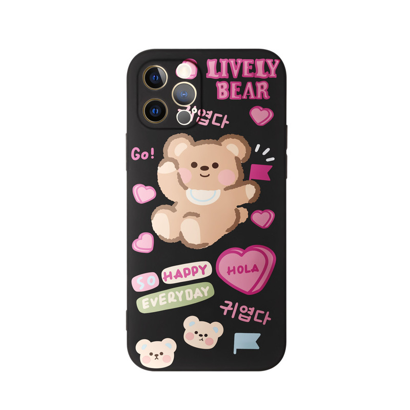 کاور طرح خرس بیر قلب کد f4044 مناسب برای گوشی موبایل اپل iphone 11 Pro