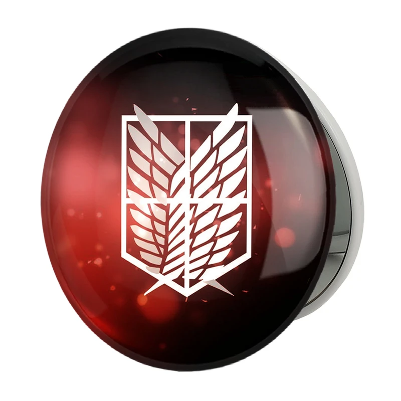 آینه جیبی خندالو طرح بال آزادی انیمه اتک آن تایتان Attack on Titan مدل تاشو کد 10971