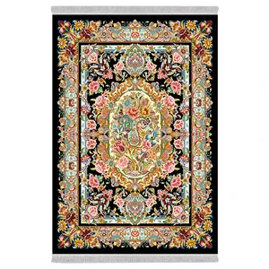 فرش پارچه‌ای دفه مدل فرشینه طرح مدرن کد 992