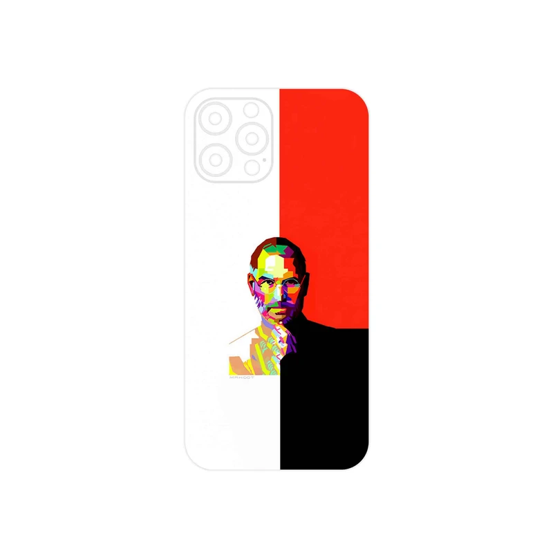برچسب پوششی ماهوت مدل 1 Collage of Steve Jobs مناسب برای گوشی موبایل اپل iPhone 12 Pro Max
