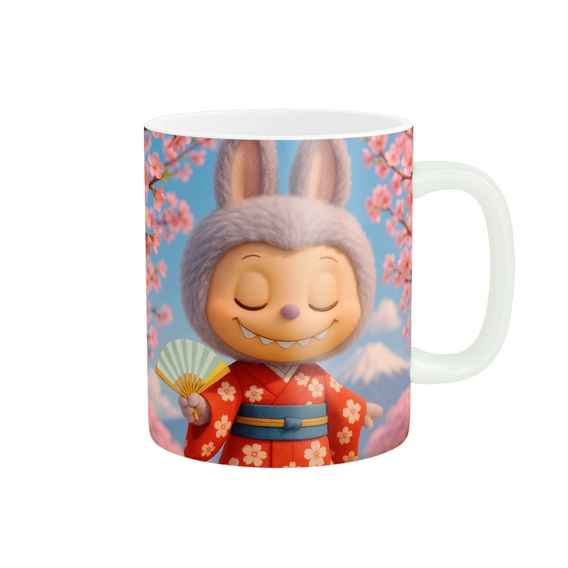 ماگ پاد آفرین طرح عروسک لبوبو کد 5951