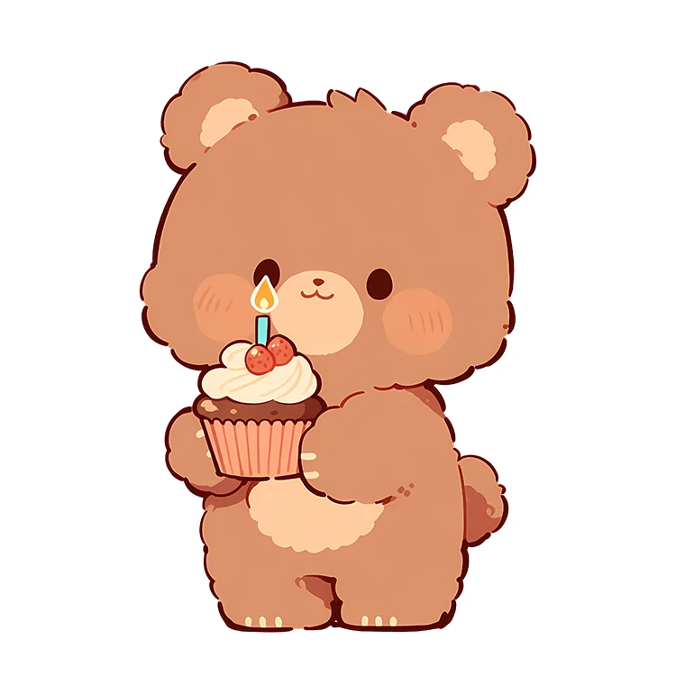 استیکر پارچه و لباس پاد آفرین مدل کارتونی طرح خرس کیوت بامزه کد S5664