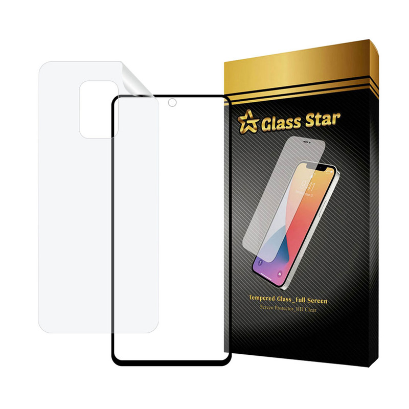 محافظ صفحه نمایش سرامیکی مات گلس استار مدل MCERAMNANOS مناسب برای گوشی موبایل شیائومی Redmi Note 9S / Redmi Note 9 Pro / Redmi Note 9 Pro Max به همراه محافظ پشت گوشی