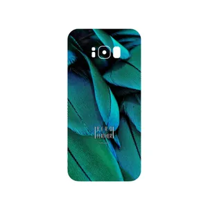 MAHOOT Green Feather Cover Sticker for Samsung Galaxy S8 Plus