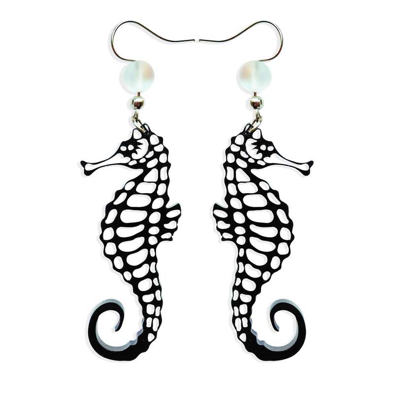 گوشواره دخترانه طرح اسب آبی