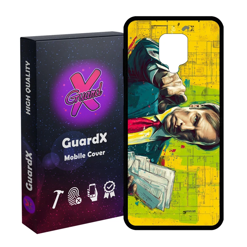 کاور گارد ایکس طرح Saul Goodman مدل 11074 مناسب برای گوشی موبایل شیائومی Redmi Note9 Pro/Note 9 Pro Max/Redmi Note 9S/MI Poco M2 Pro