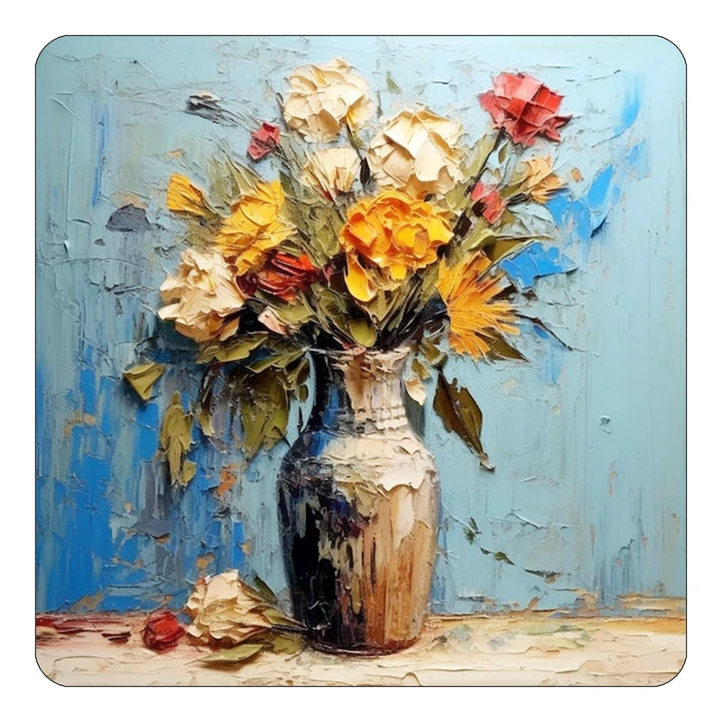 مگنت کاکتی طرح نقاشی رنگ روغن مدل mp72617