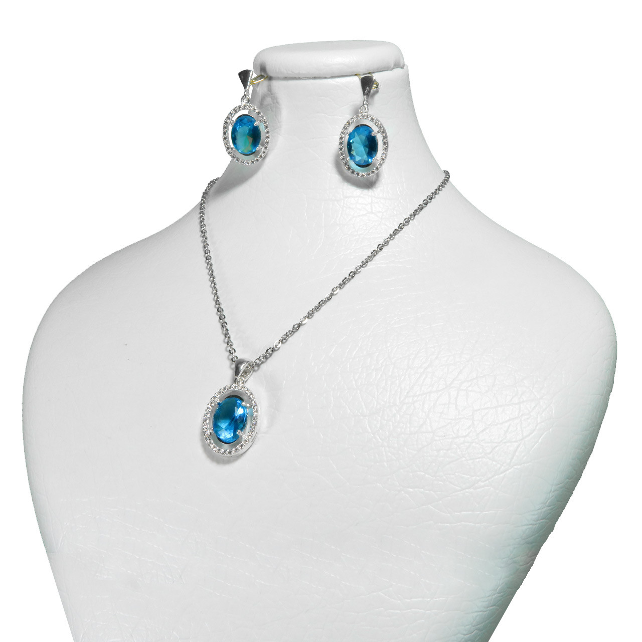 نیم ست نقره زنانه کد AV174-S10 C1 نیم ست نقره زنانه کد AV174-S10 C1