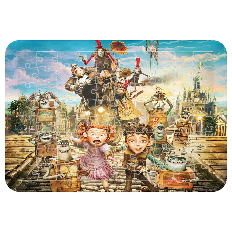 پازل 54 تکه مدل CHB1289 طرح انیمیشن ترول های جعبه ای