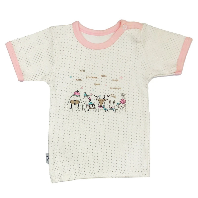 تی شرت آستین کوتاه نوزادی مدل آدمک بازیگوش 