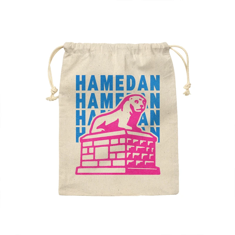 کیسه نان و سبزی ترمه طراحان ایده مدل نماد شیر سنگی همدان کد map0039 - M سایز 23x33 سانتی متر