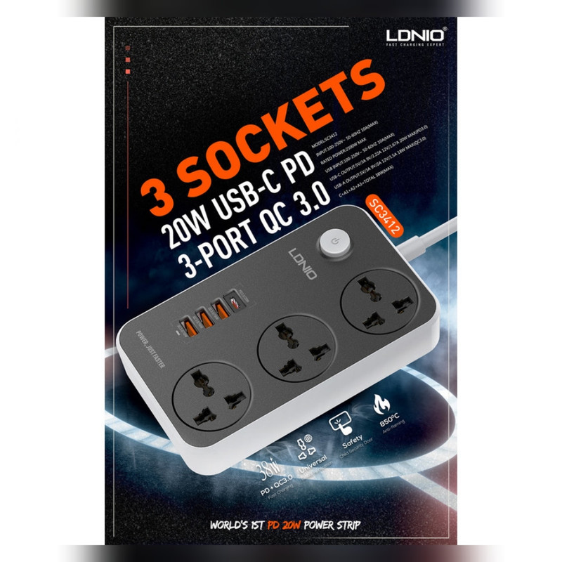 چندراهی برق الدینیو مدل Sc-3412 3 SOCET