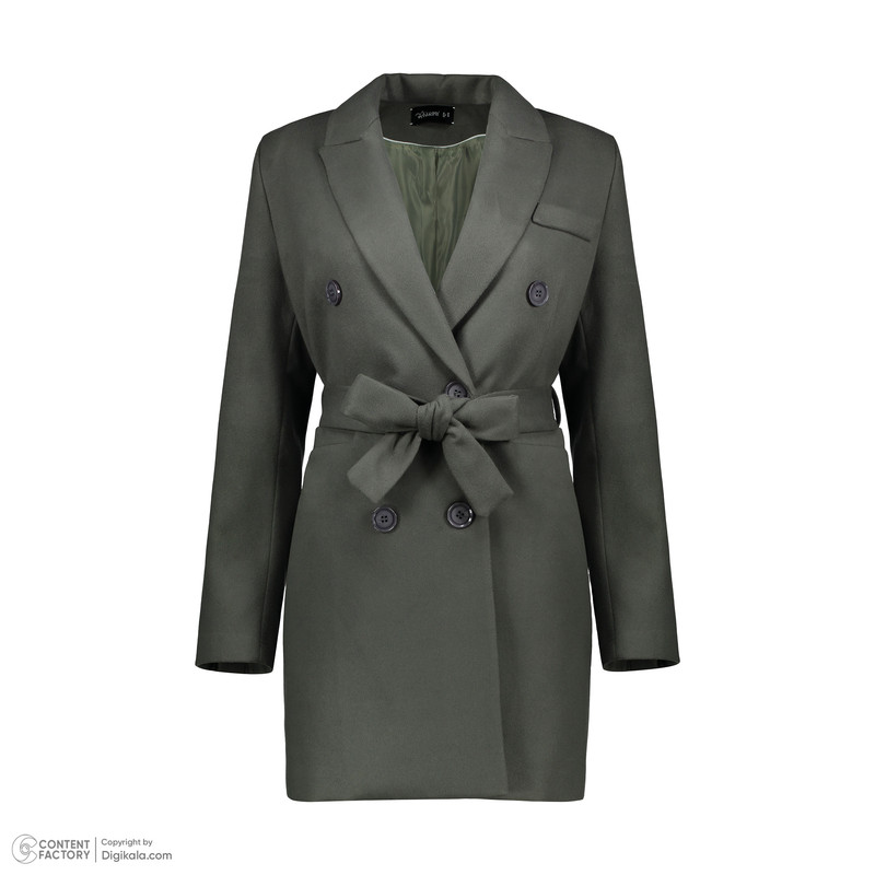 پالتو زنانه ریسانی مدل 5214 رنگ طوسی