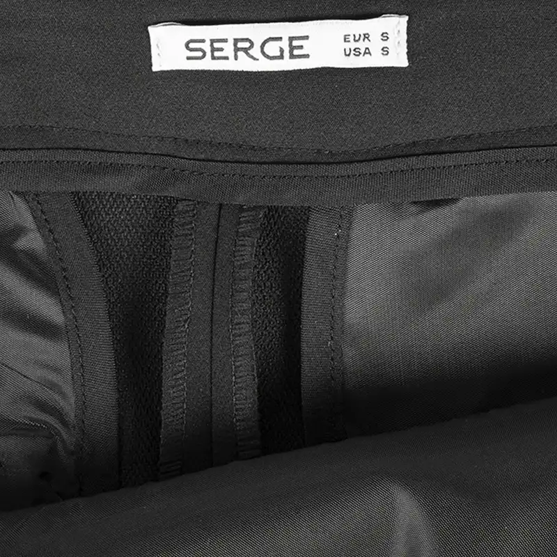 دامن راسته زنانه سرژه مدل 210230 رنگ مشکی