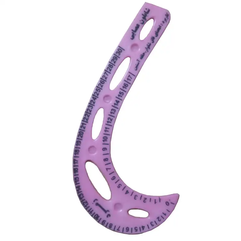 خط کش خیاطی زمرد مدل شابلون عصایی