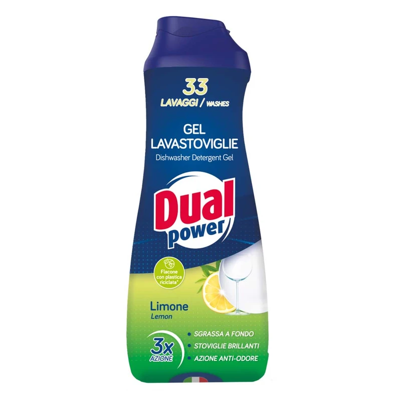 ژل ماشین ظرفشویی دوآل پاور مدل لیمو حجم 660 میلی لیتر