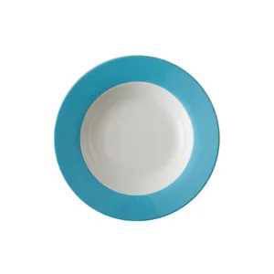 بشقاب خورش خوری چینی زرین ایران مدل ایتالیا گود 22 درجه یک بسته 6 عددی	