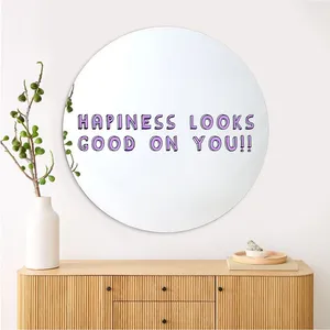 آینه مدل MR-229 طرح متن انگیزشی HAPPINESS LOOKS GOOD