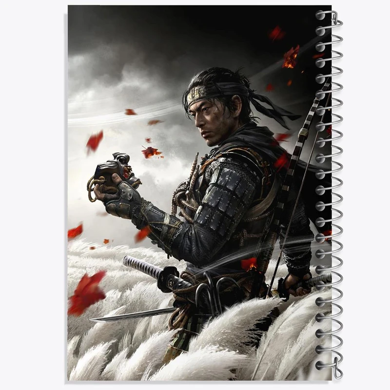 دفتر نقاشی 50 برگ خندالو مدل گوست آف سوشیما کد 30809