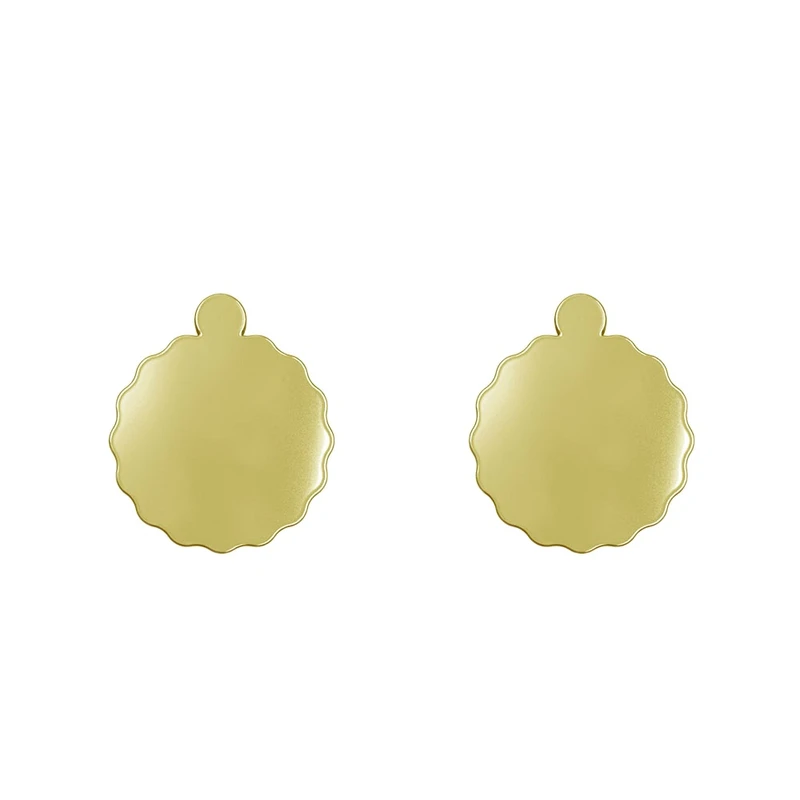 گوشواره میخی طلا 18 عیار زنانه نیکان گلد مدل NK 5689