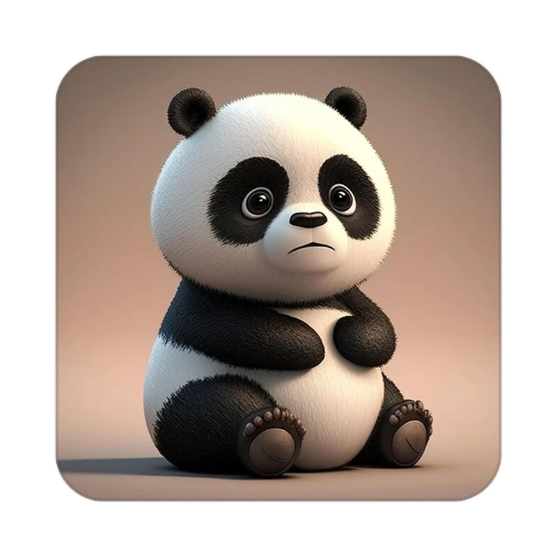 زیر لیوانی کاکتی طرح حیوانات کارتونی مدل mp27797