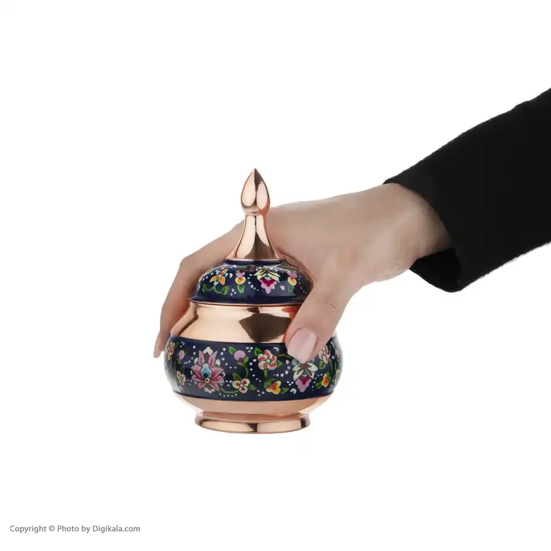 قندان مسی طرح شاه عباسی مدل نقاشی پرداز کد TM55