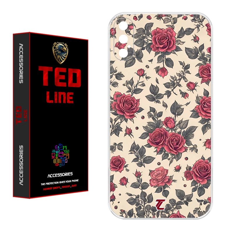 کاور تدلاین طرح گل رز کد 1223 مناسب برای گوشی موبایل اپل Iphone X / XS