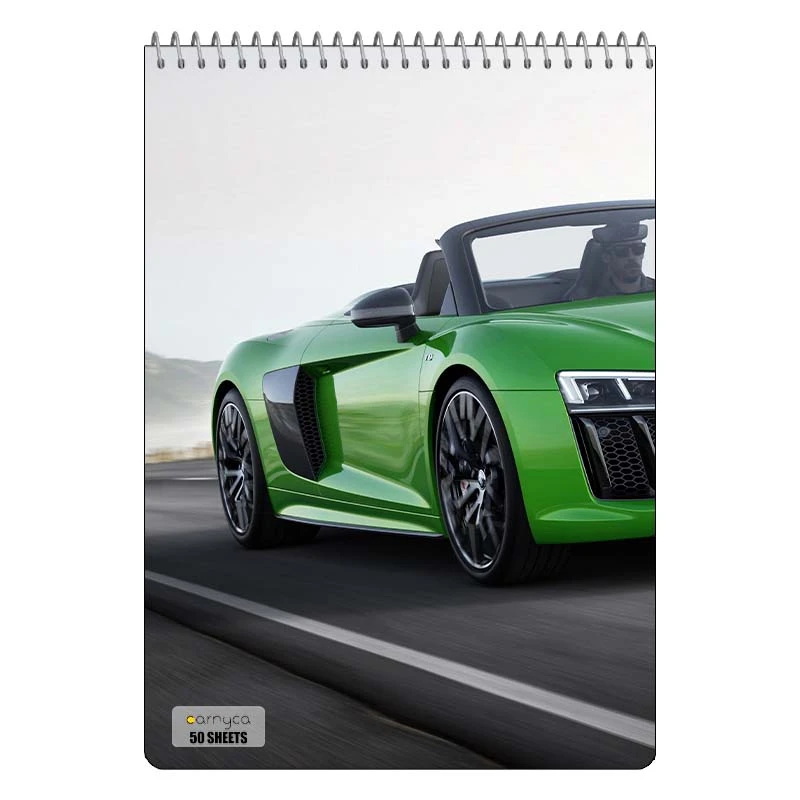 دفتر نقاشی 50 برگ سیمی کارنیکا طرح آئودی Audi کد 82293