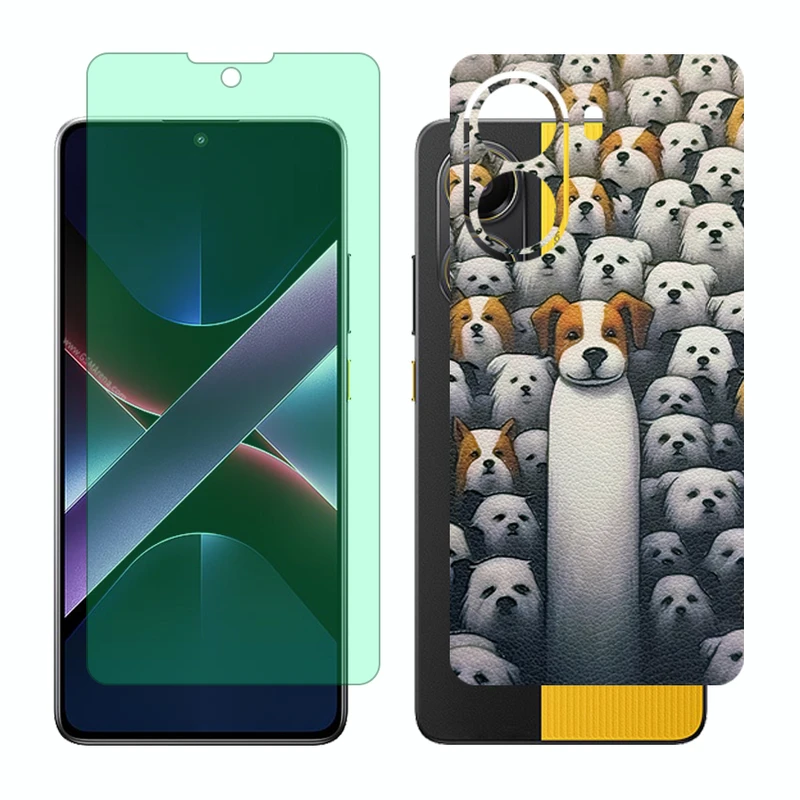 محافظ صفحه نمایش گرین لایت گلس مدل Together مناسب برای گوشی موبایل شیائومی Poco X7 Pro به همراه برچسب پوششی