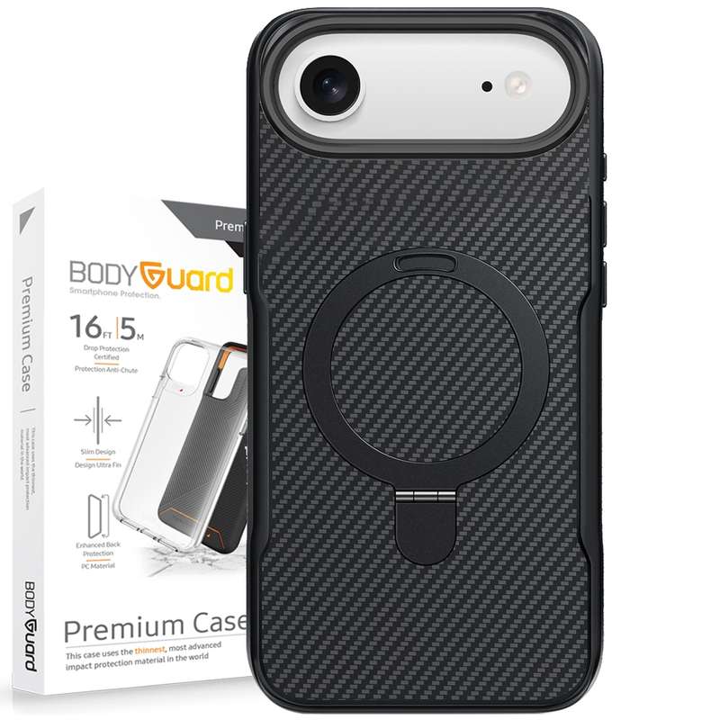 کاور بادیگارد مدل Carbon Stand مناسب برای گوشی موبایل اپل iPhone 17 Air کاور بادیگارد مدل Carbon Stand مناسب برای گوشی موبایل اپل iPhone 17 Air