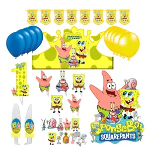 مجموعه 38 عددی تم تولد مدل باب اسفنجی کد 01