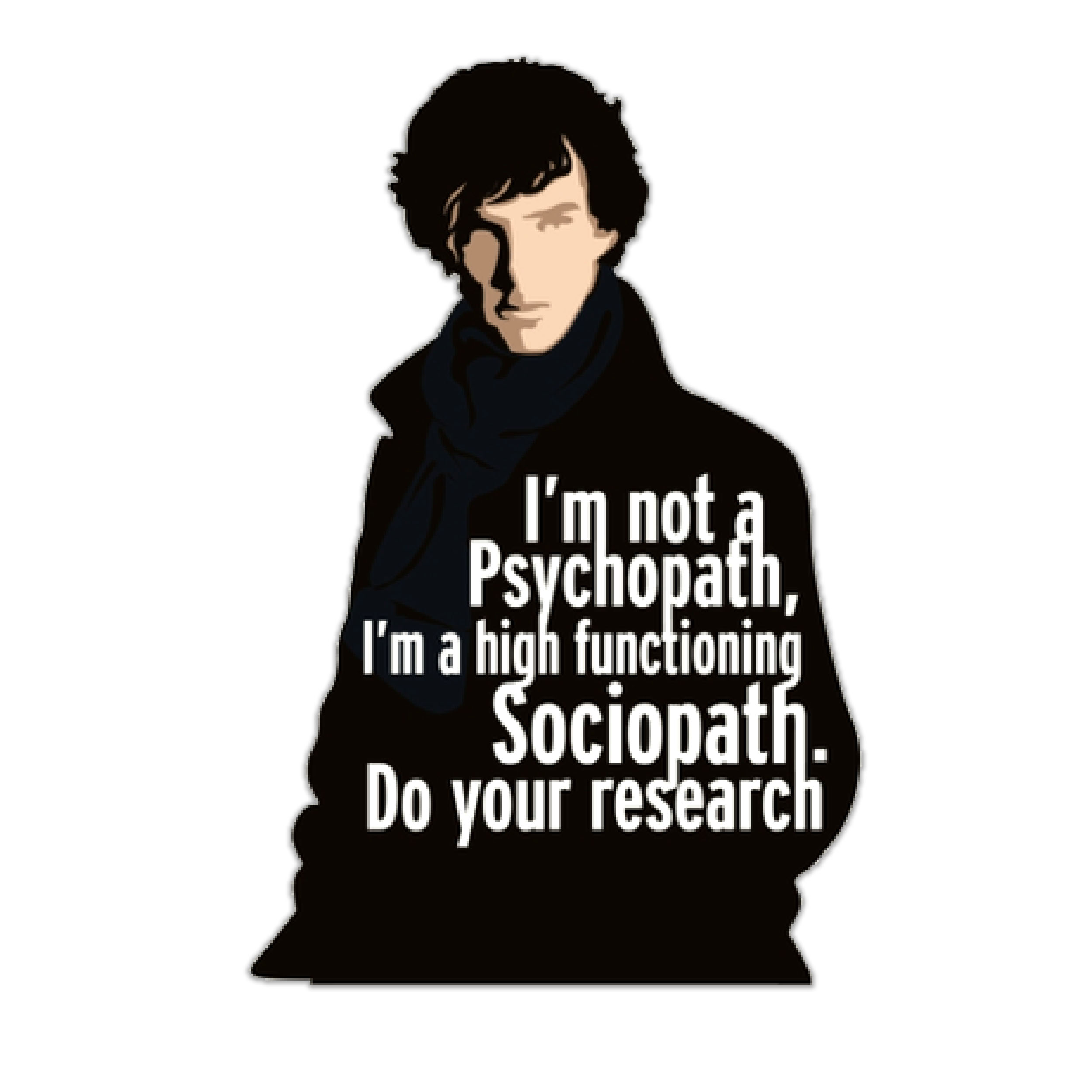 استیکر لپ تاپ طرح شرلوک هومز کد ST-118