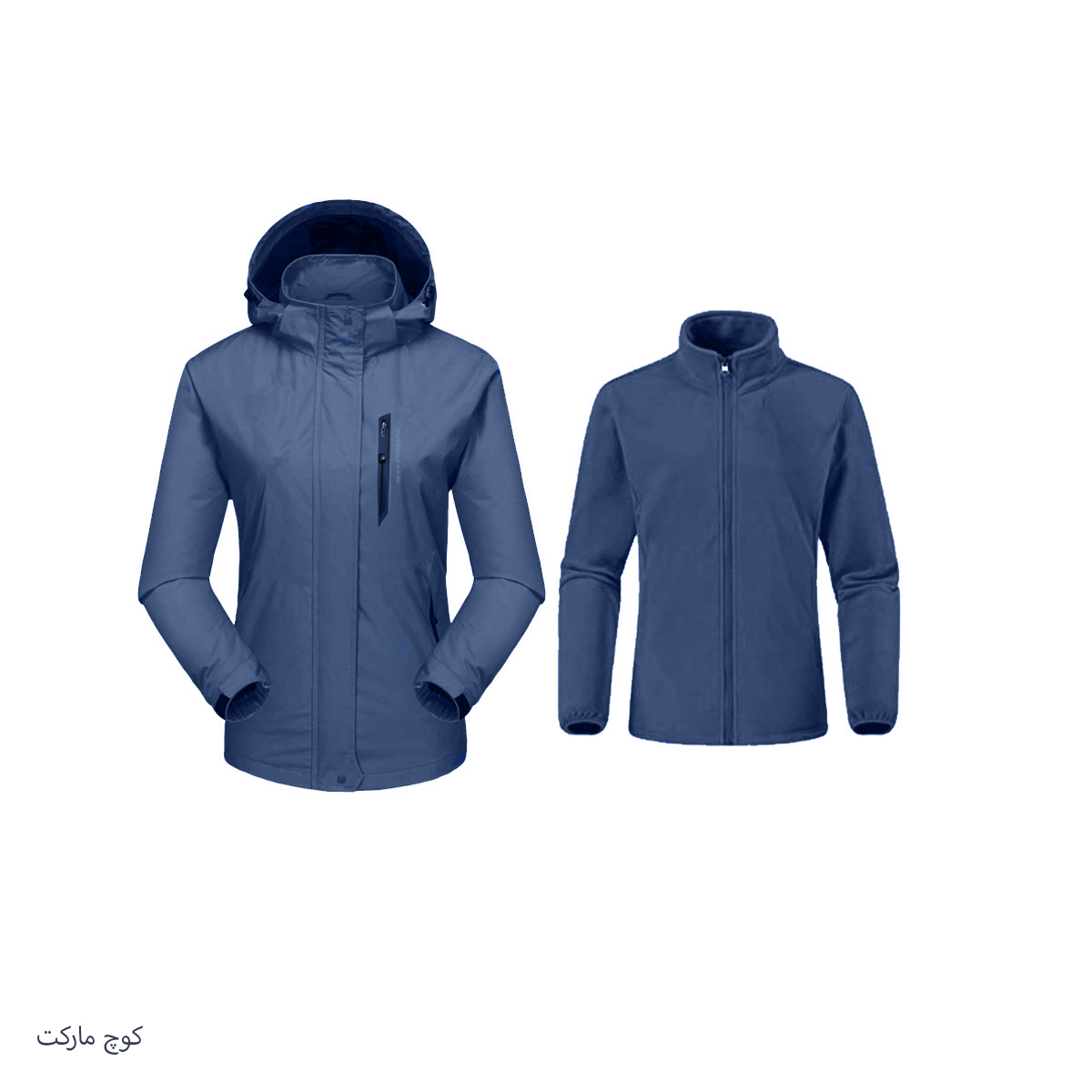 کاپشن کوهنوردی مردانه مدل دوپوش