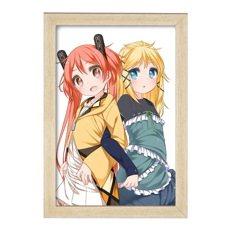 تابلو خندالو مدل تینا و انجو انیمه گلوله سیاه کد 35815