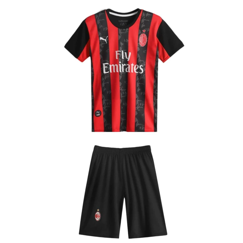 ست تی‌شرت آستین کوتاه و شلوارک ورزشی پسرانه مدل آث میلان طرح لیائو کد 2026