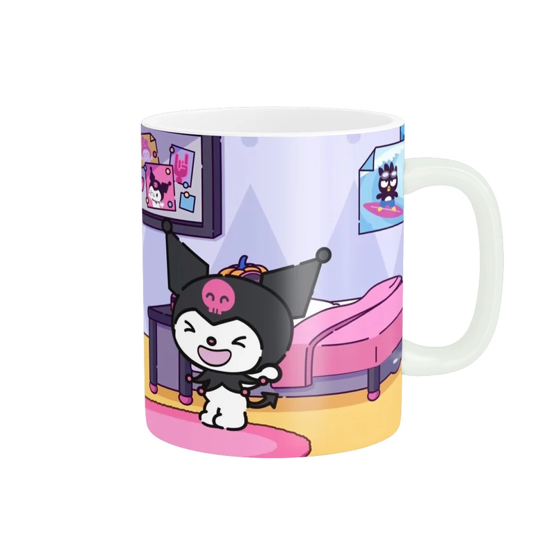 ماگ پادآفرین مدل کارتون کرومی و مای ملودی Kuromi کد PM3525