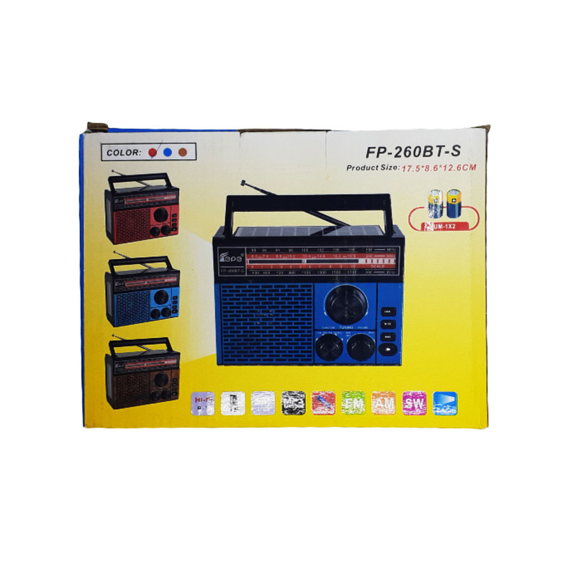 رادیو فپه مدل FP-260BT-S رادیو فپه مدل FP-260BT-S