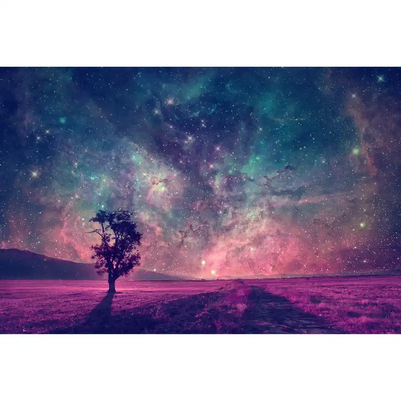 پوستر پارچه ای مدل منظره درخت کد 028