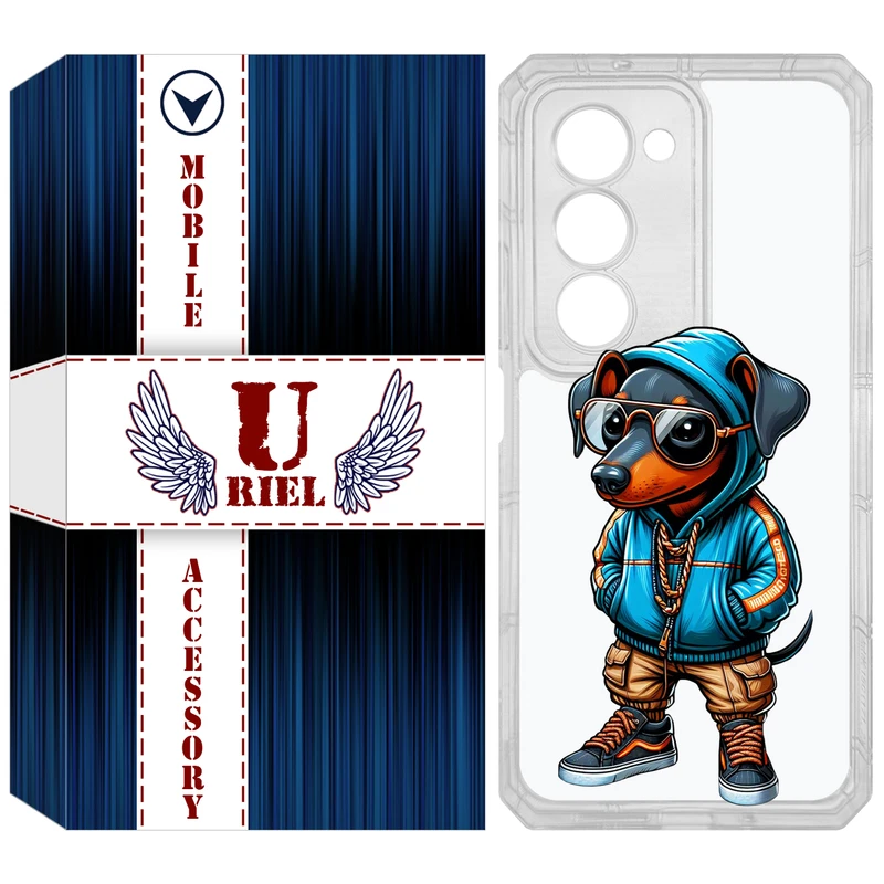 کاور یوریل مدل Clear کد 49 طرح سگ مناسب برای گوشی موبایل شیائومی Redmi 15 4G