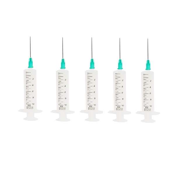 سرنگ 10 سی سی شفا مدل بدون پیستون مجموعه 5 عددی