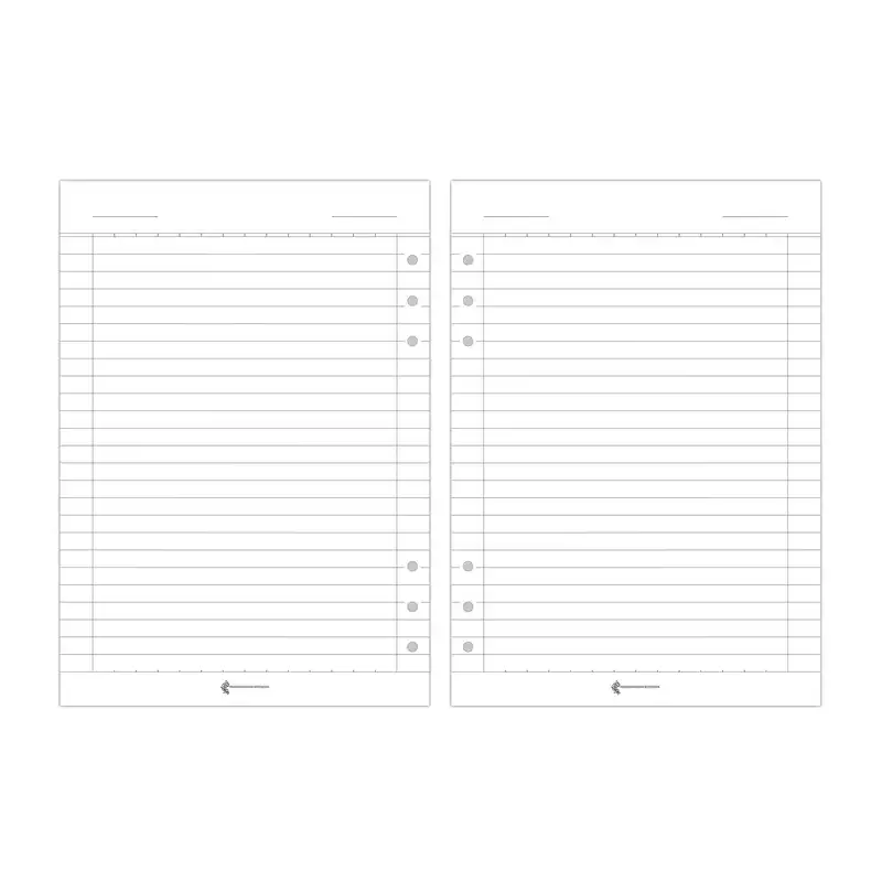 کاغذ کلاسور پدیده نقش مدل 6 حلقه بسته 100 عددی