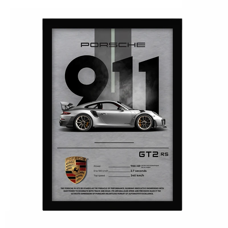 تابلو کار ادیت طرح پورشه 911 فریم مشکی