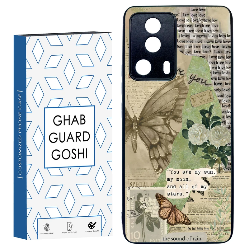 کاور قاب گارد گوشی طرح پروانه کد TPU-162 مناسب برای گوشی موبایل شیائومی Mi 13 Lite