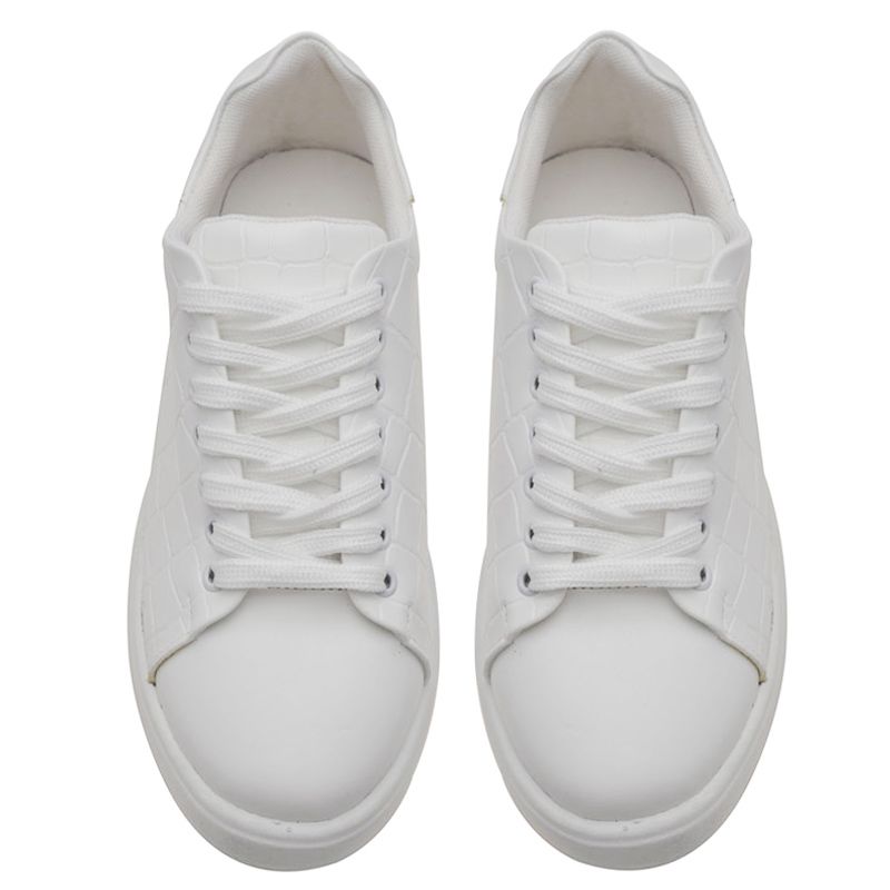 کفش روزمره زنانه دکسونری مدل 359001801  اسپرت طرح سنگی رنگ سفید -  - 3