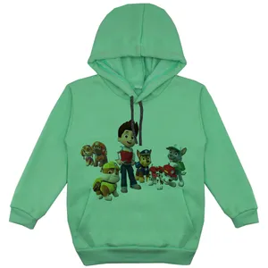 هودی پسرانه مدل سگ های نگهبان F76 رنگ سبز