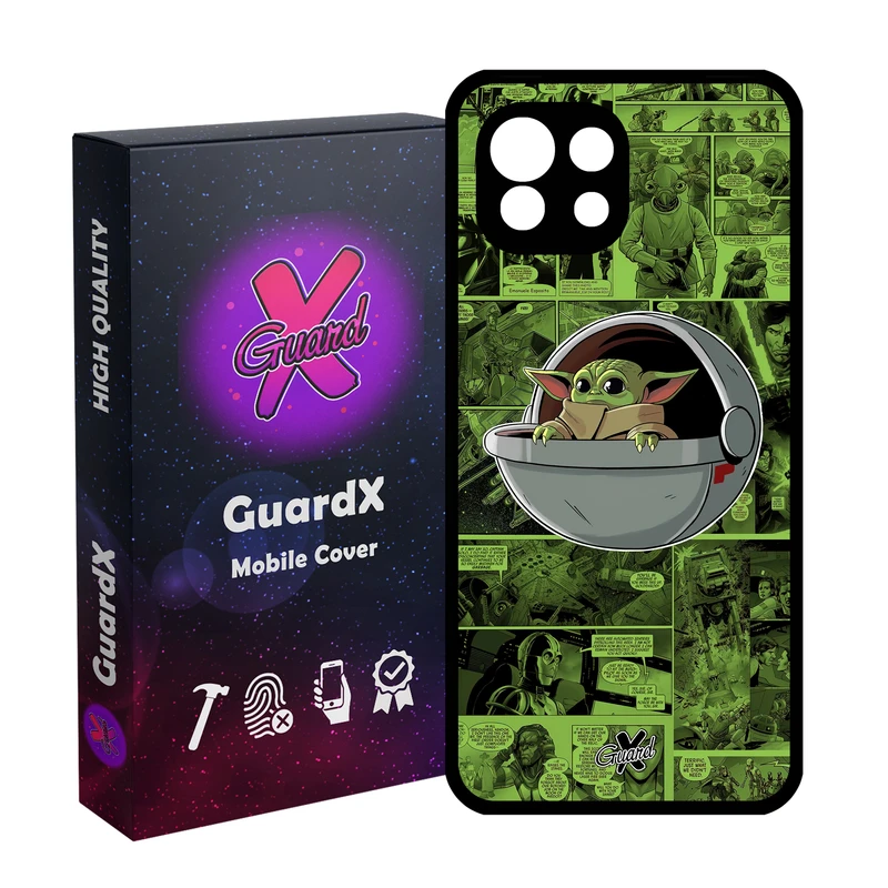کاور گارد ایکس طرح Baby Yoda مدل Glass10477 مناسب برای گوشی موبایل شیائومی  MI 11 Lite