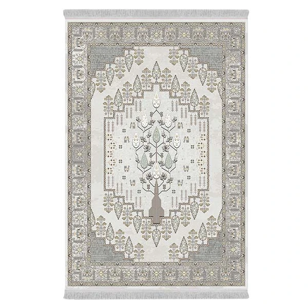 فرش پارچه‌ای دفه مدل فرشینه طرح مدرن کد 225