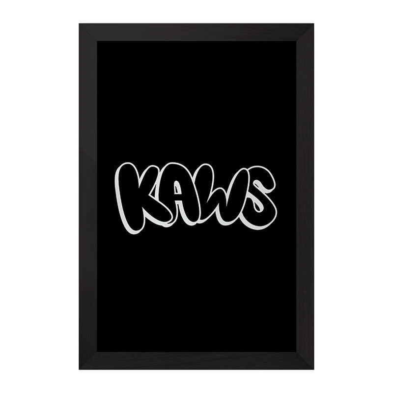 تابلو خندالو مدل عروسک کاز (kaws) کد F4002