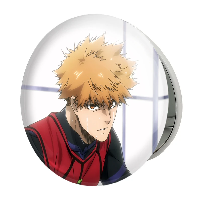 آینه جیبی خندالو طرح رنسوکه انیمه بلو لاک Blue Lock مدل تاشو کد 24398 